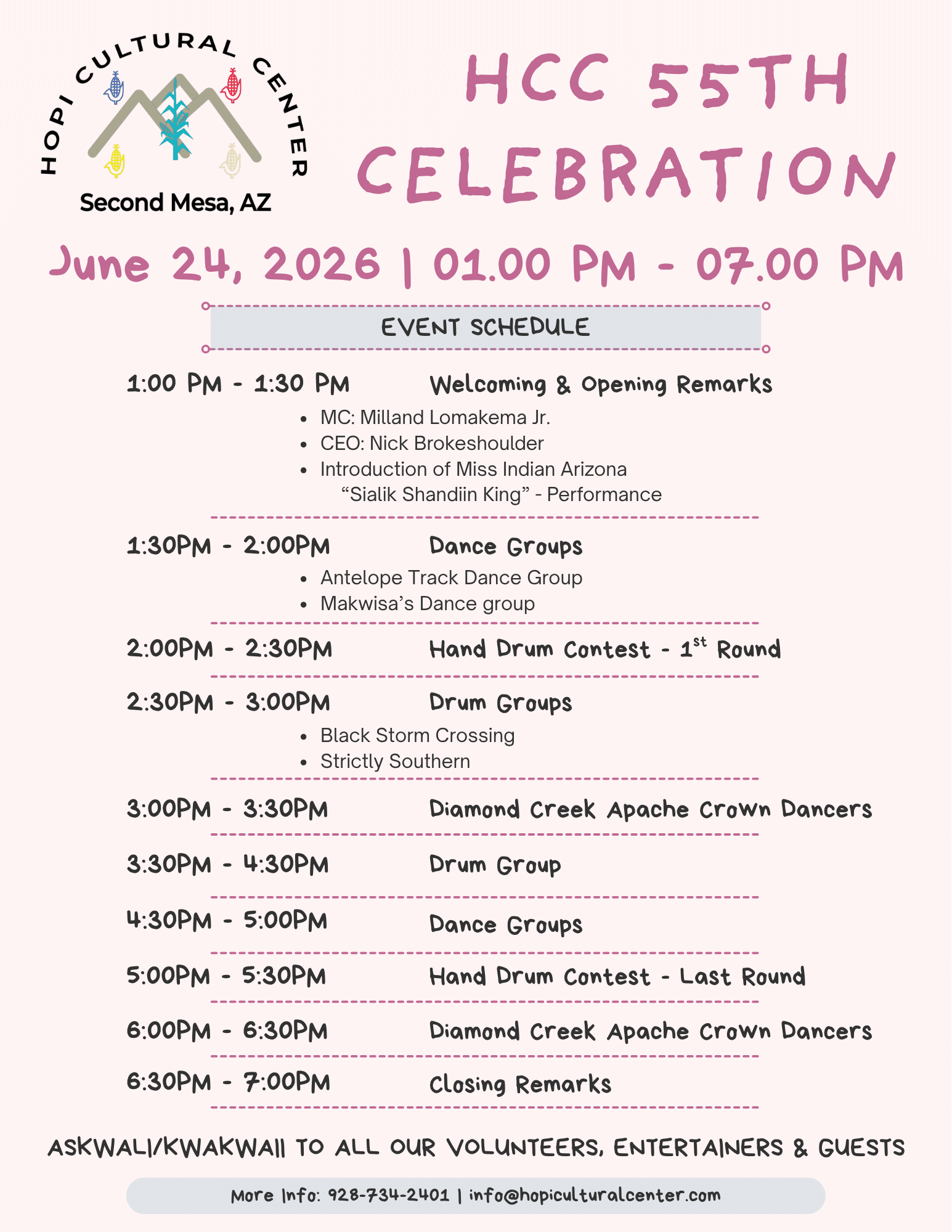 Event Schedule